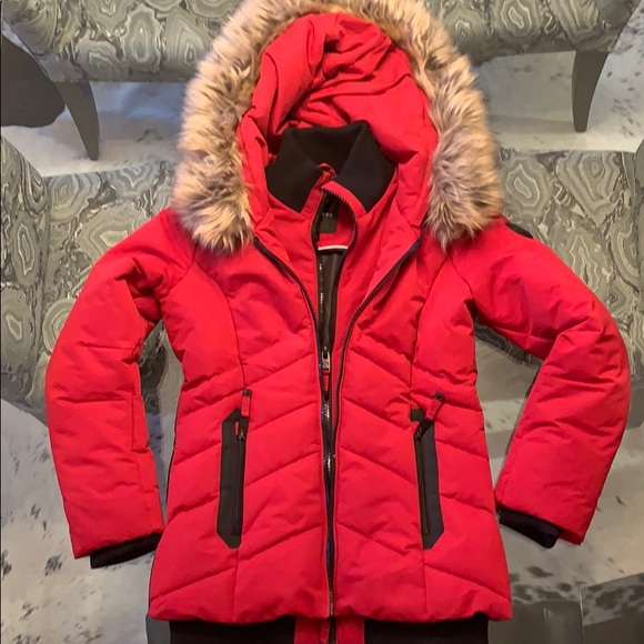 Nearly new stylish red Point Zero winter bomber - Picture 1 of 2